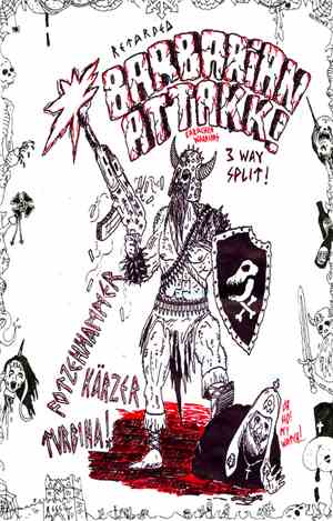 Kärzer / Fotzenhammer / Turbina  - Barbarian Attack! - 3 Way Split