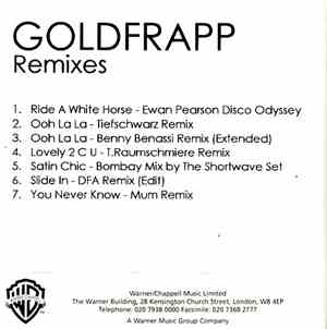 Goldfrapp - Remixes