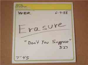 Erasure - Don't You Suppose
