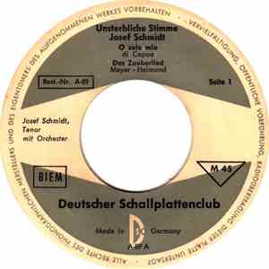 Josef Schmidt - Unsterbliche Stimme Josef Schmidt