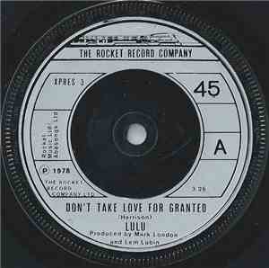 Lulu - Don't Take Love For Granted